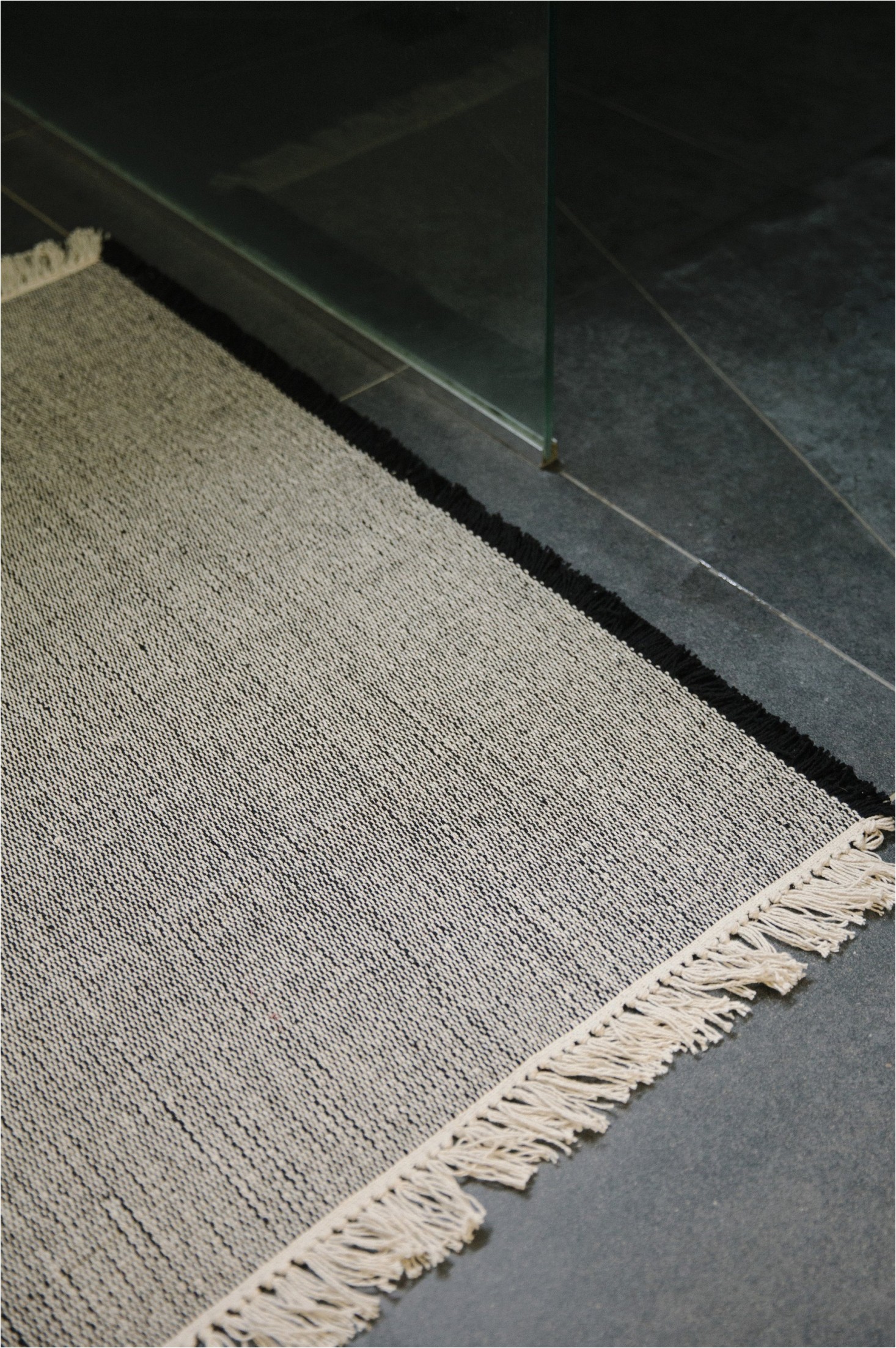 Gray and Tan Bathroom Rugs In From New Zealand Natural Fiber Nodi Rugs Remodelista