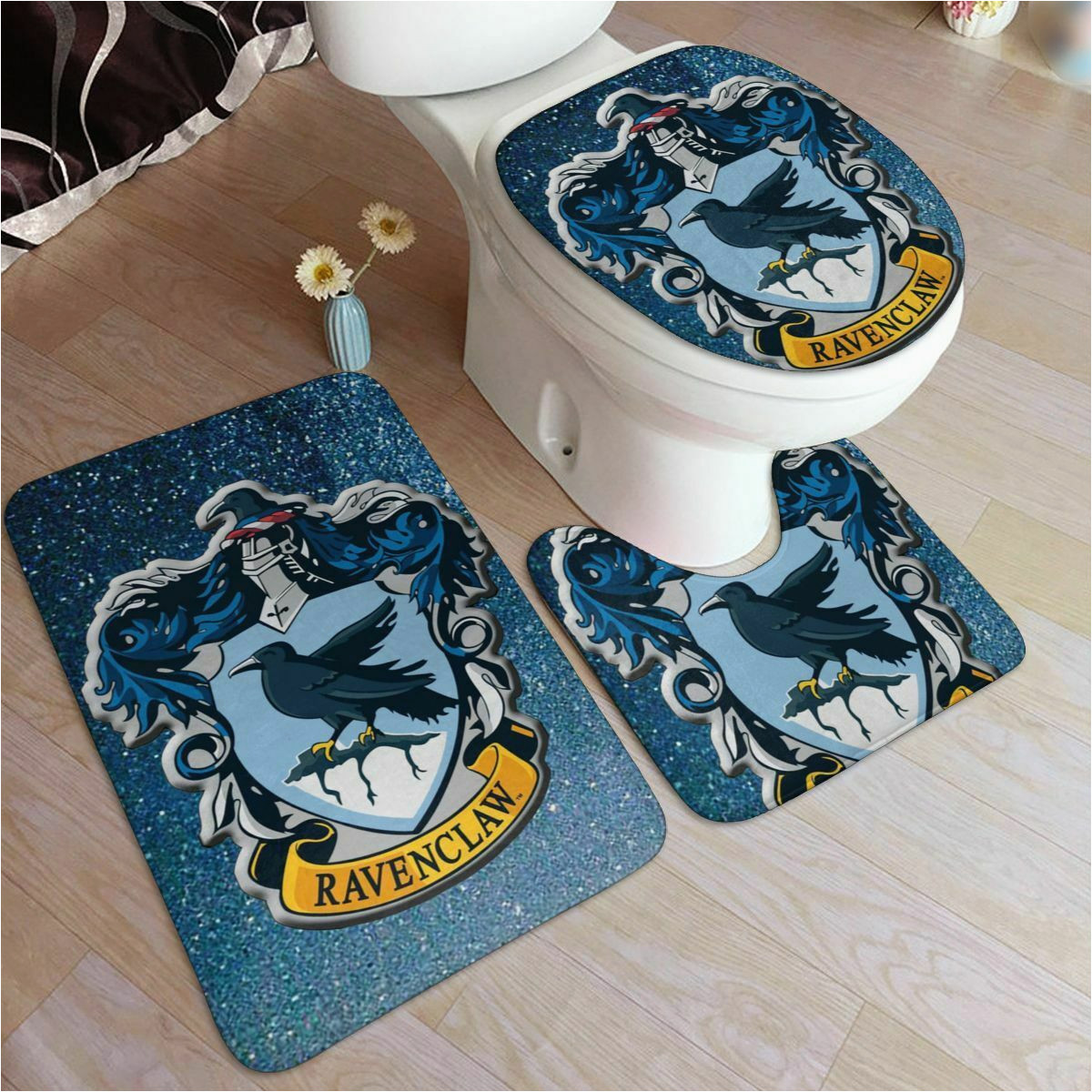 Harry Potter Bathroom Rug Harry Potter 5 Houses Galaxy Anti Slip Bath Mat Pedestal