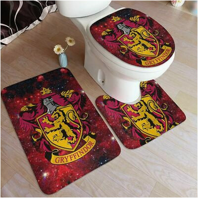 Harry Potter Bathroom Rug Harry Potter Bathroom Pedestal Rug Lid toilet Seat Cover