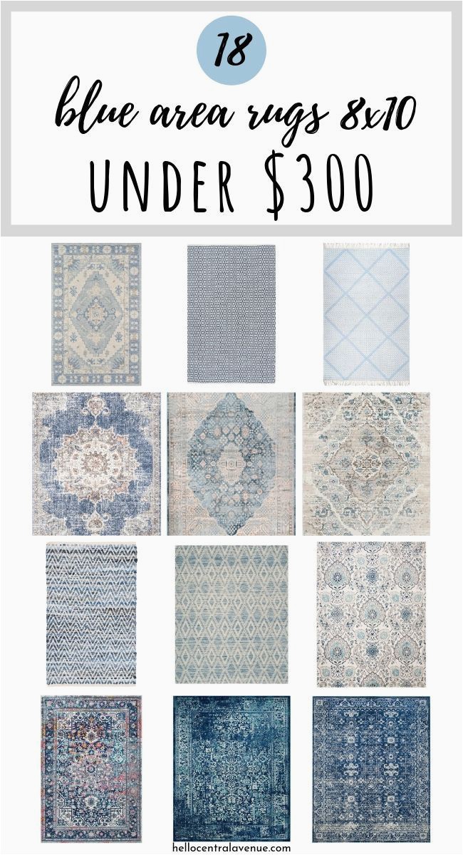 Inexpensive 8 X 10 area Rugs Blue area Rugs 8×10 for Under $300 Hello Central Avenue