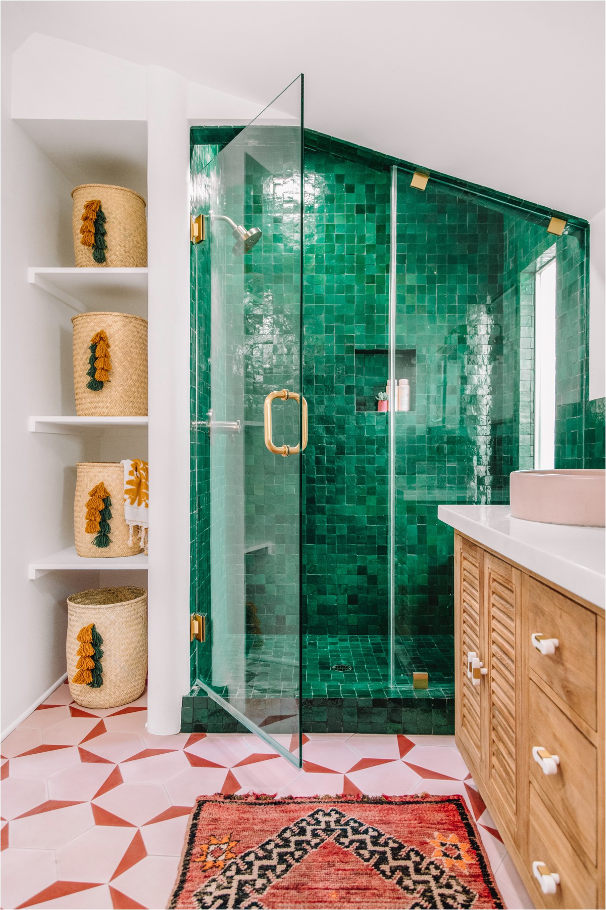 Kelly Green Bathroom Rugs the Mindwelling Our Main Bathroom Reveal Studio Diy
