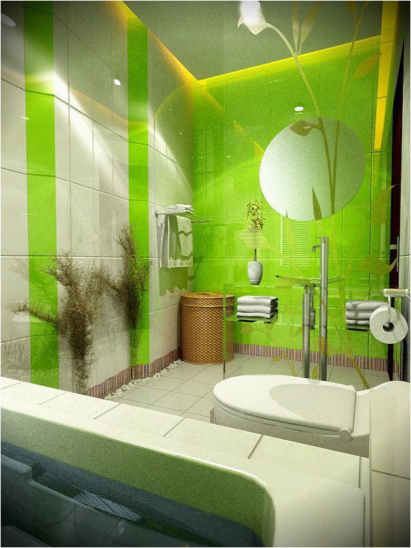 Light Green Bath Rug Neon Green Bathroom Ideas