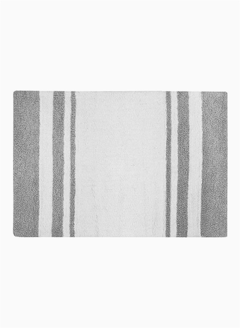 Madison Park Bathroom Rugs Buy now Madison Park Cotton Bath Rug Grey White 20x30inch with Fast Delivery and Easy Returns In Dubai Abu Dhabi and All Uae