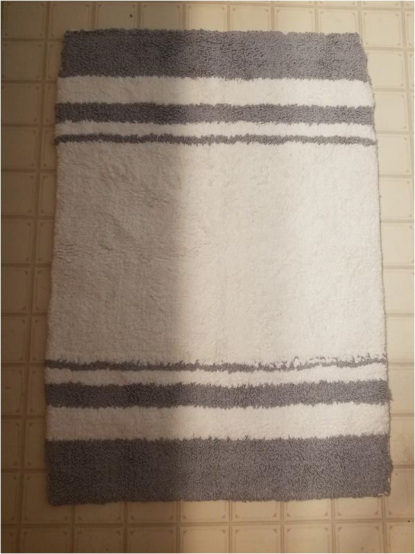 Madison Park Spa Reversible Bath Rug Mp72 1543 Spa Cotton Bath Rug 27 X 45" Grey Set Includes 1 Bath Rug by Madison Park