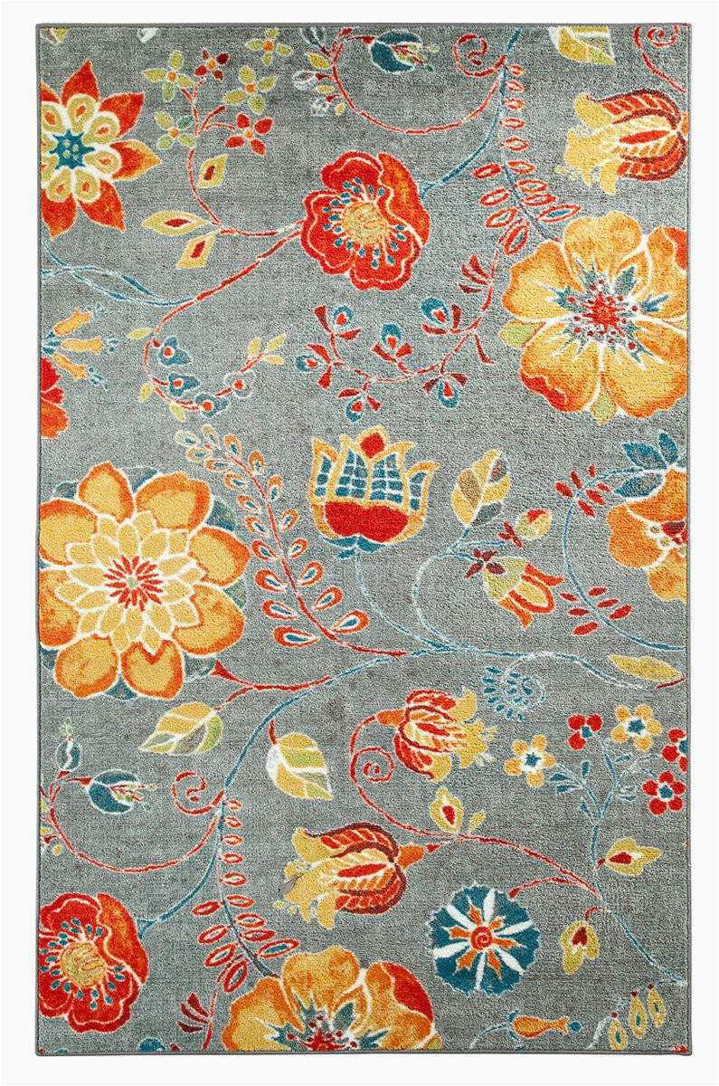 Maples Paisley Floral area Rug Mohawk Home Strata Free Spirit Floral Printed area Rug 5 X8 Grey
