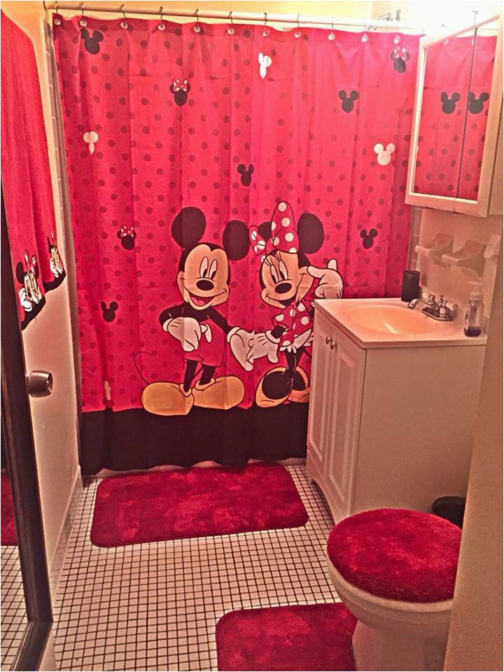 Minnie Mouse Bathroom Rug Mickey Mouse Bathroom Set