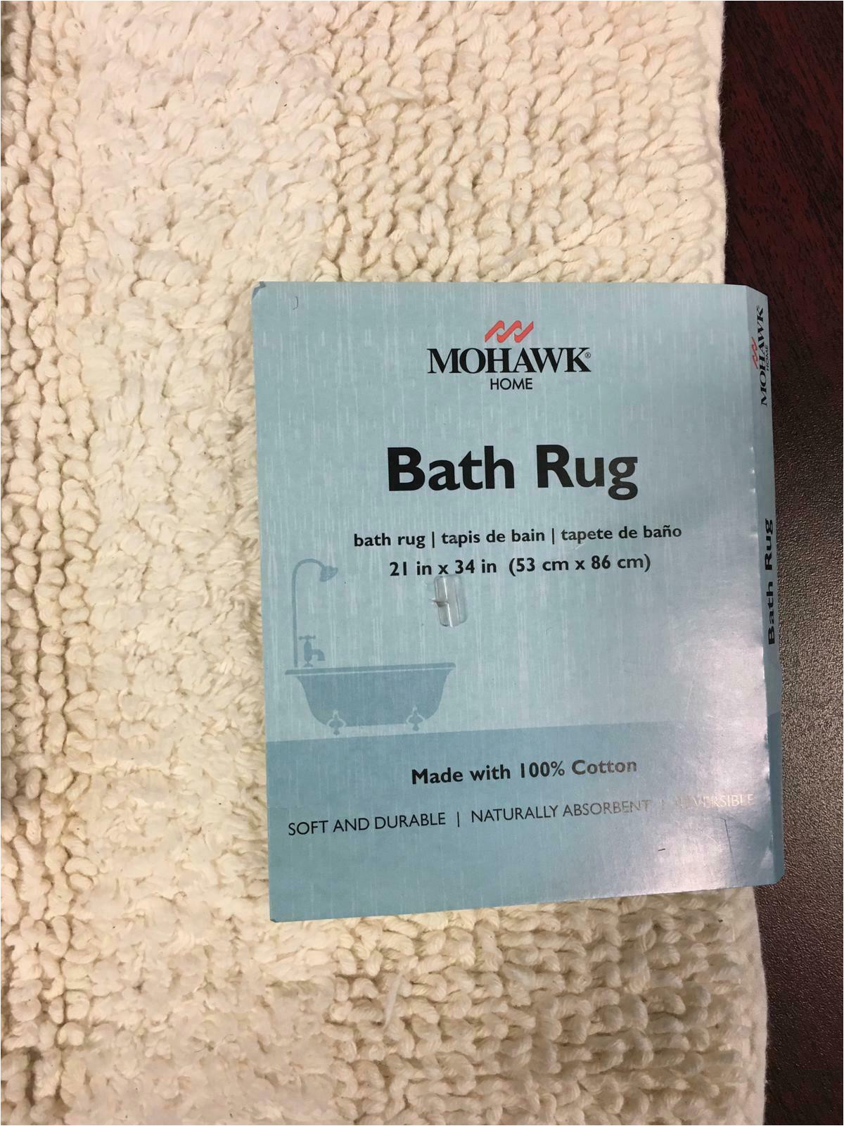 Mohawk Home Bathroom Rugs Mohawk Cotton Reversible Bath Rug Size 21"x34"