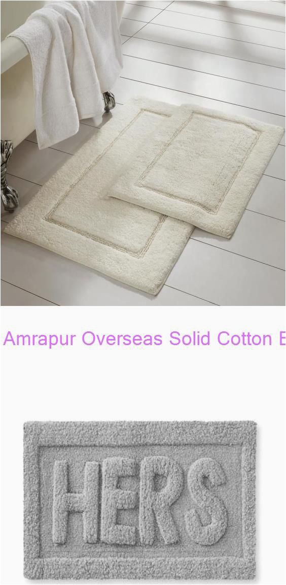 Off White Bathroom Rugs Amrapur Overseas solid Cotton Bath Mat 34 In X 21 In Cotton