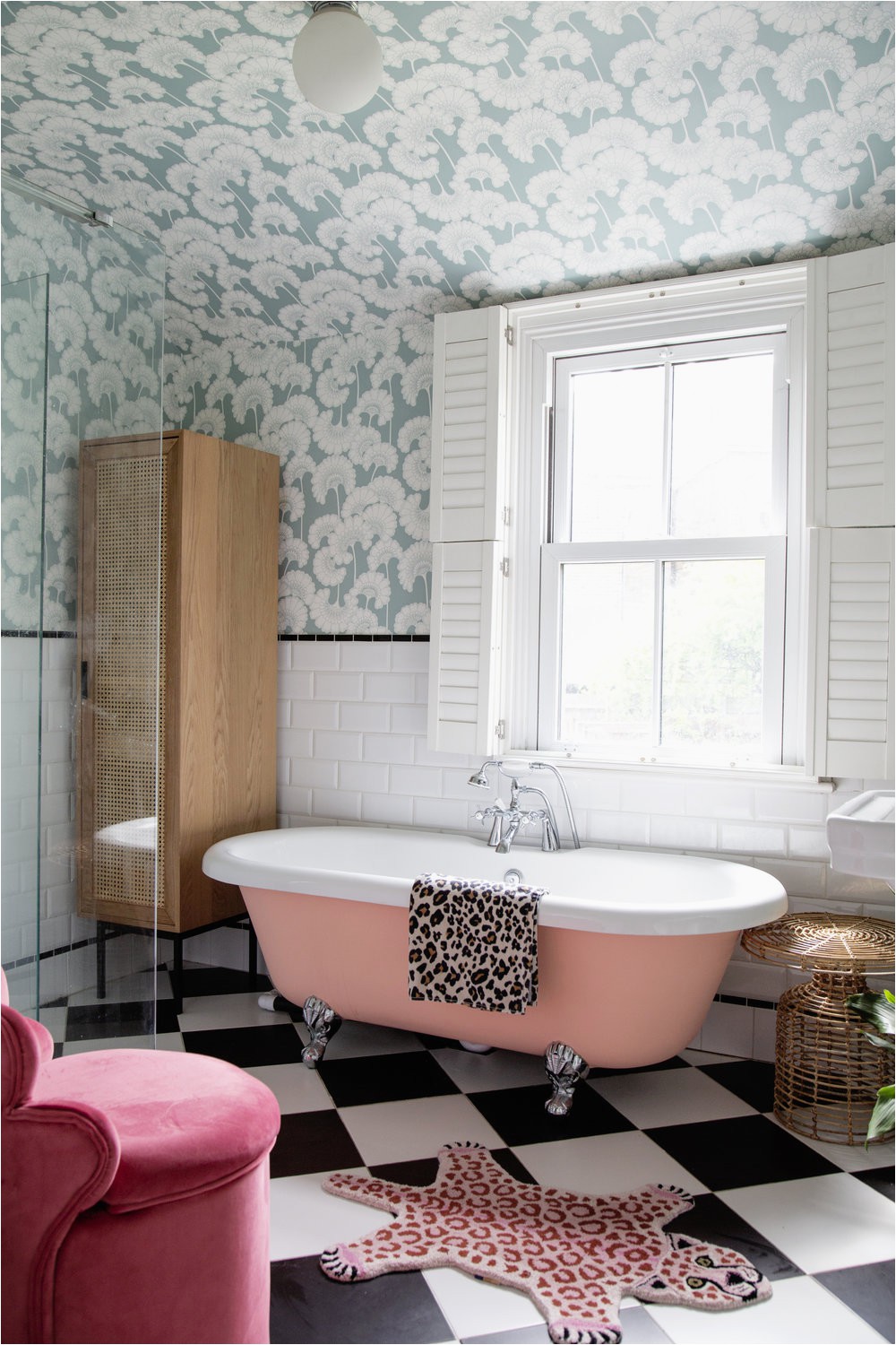 Pale Pink Bathroom Rugs Pink Bath — Interiors — House Lust