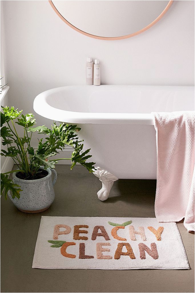 Peach Color Bathroom Rugs Peach Bathmat Urban Outfitters In 2020