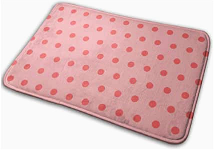 Peach Colored Bathroom Rugs Amazon Com Bathroom Rugs for Women Regular Polka Dots