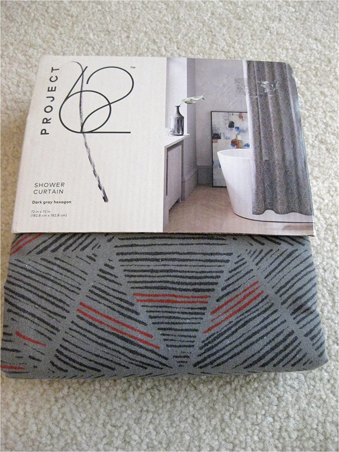 Project 62 Bath Rug Amazon Project 62 Shower Curtain Pigeon Gray Home