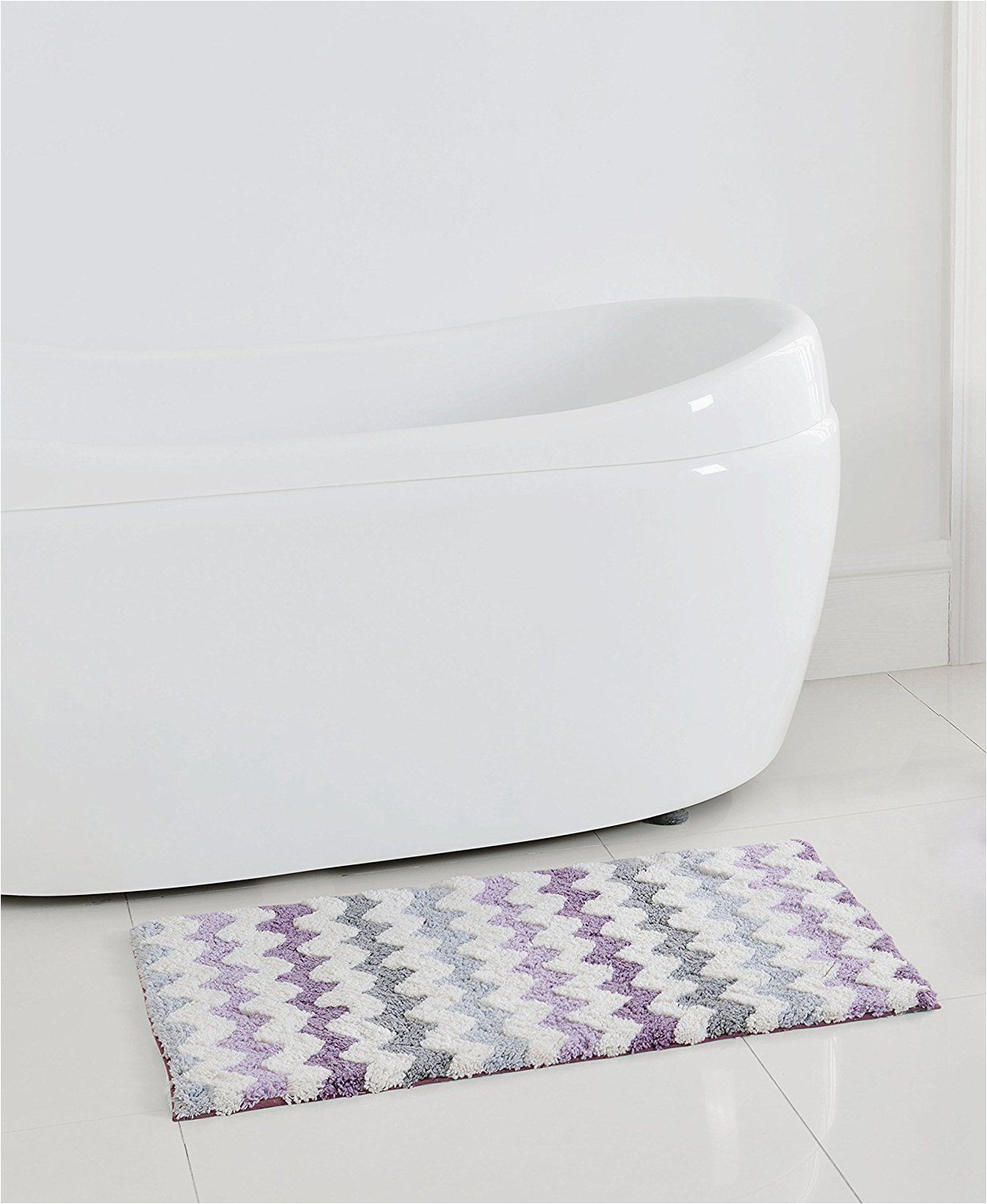 Purple and Gray Bathroom Rugs Amazon Corso Chevron Zig Zag Bath Rug Mat Purple Gray