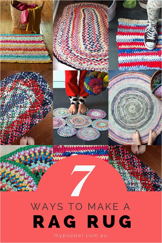 Rag Rug Bath Mat 7 Ways to Make A Rag Rug From Old Clothes