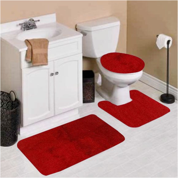 Red Bathroom Rugs Walmart Red Bathroom Rug Sets