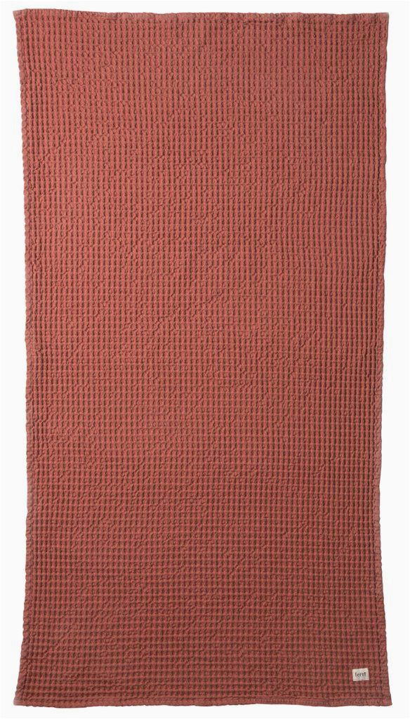 Rust Colored Bathroom towels and Rugs organic Bath towel In Rust Design by Ferm Living