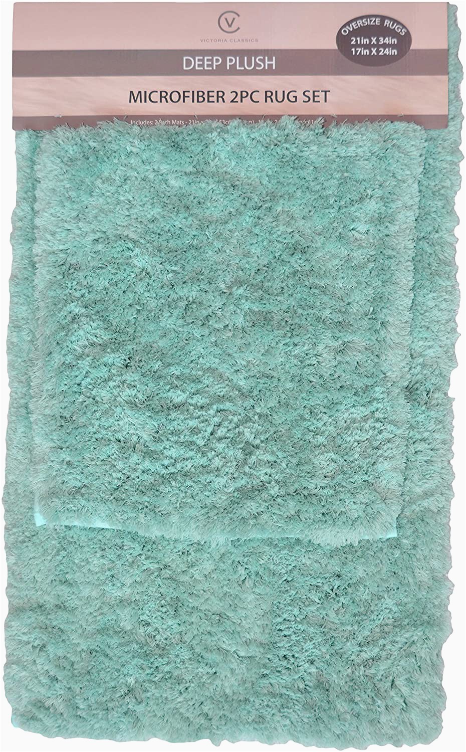 Seafoam Green Bathroom Rug Sets Amazon Victoria Classics 2 Pc Blue Bath Mat Rug Set