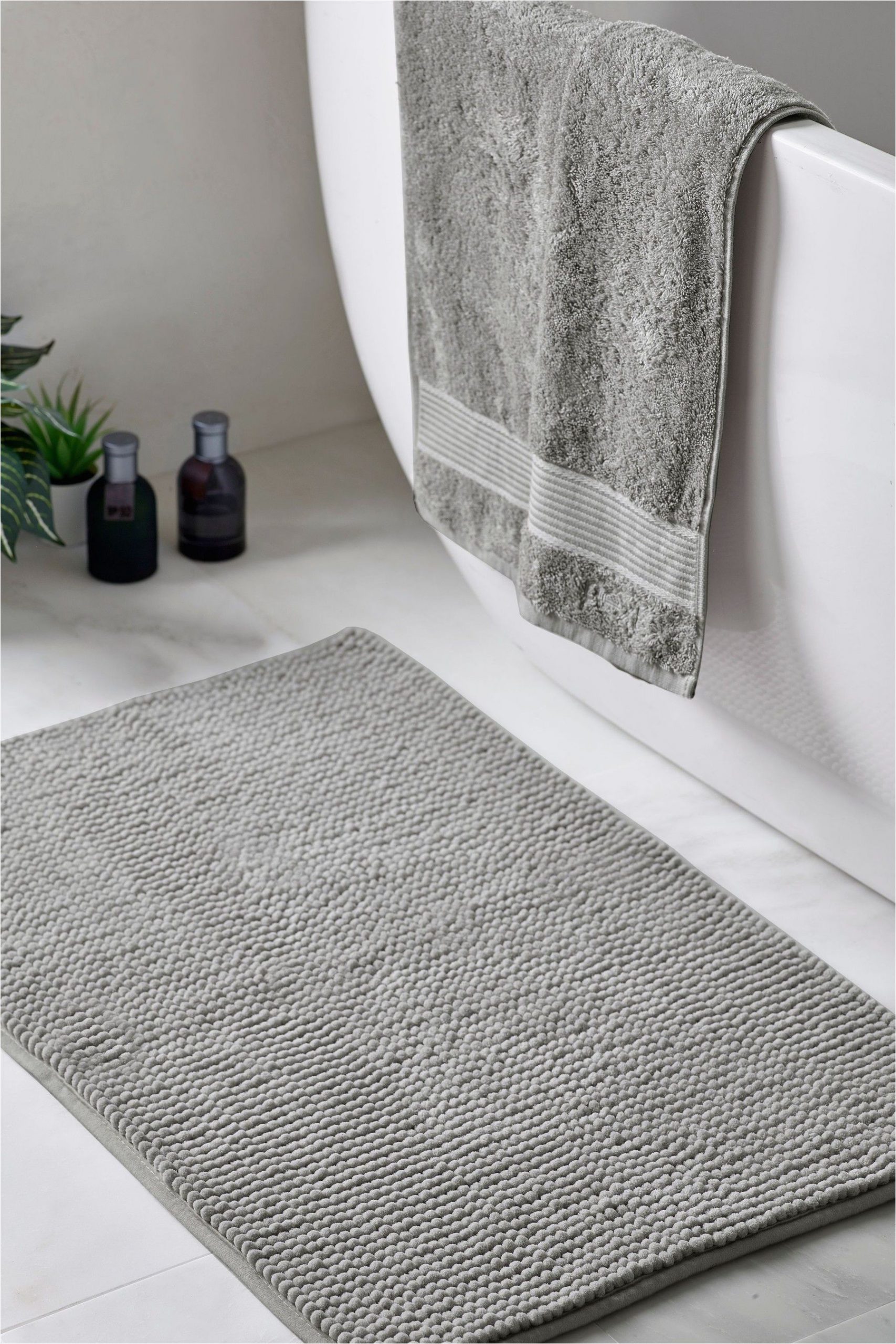 Silver Gray Bathroom Rugs Next Bobble Bath Mat Grey