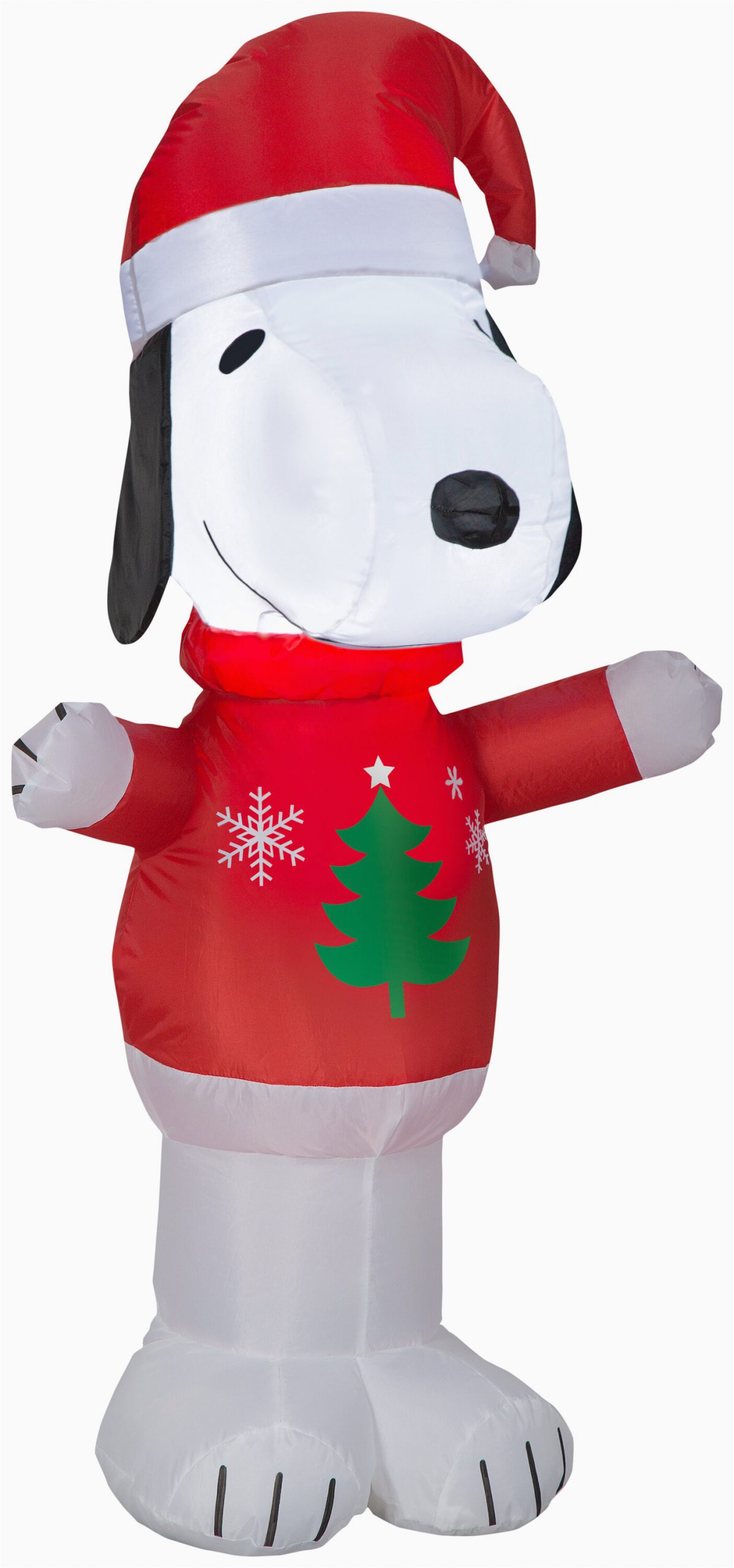 Snoopy Christmas Bathroom Rug Airblown Snoopy In Christmas Tree Sweater Peanuts Christmas Inflatable