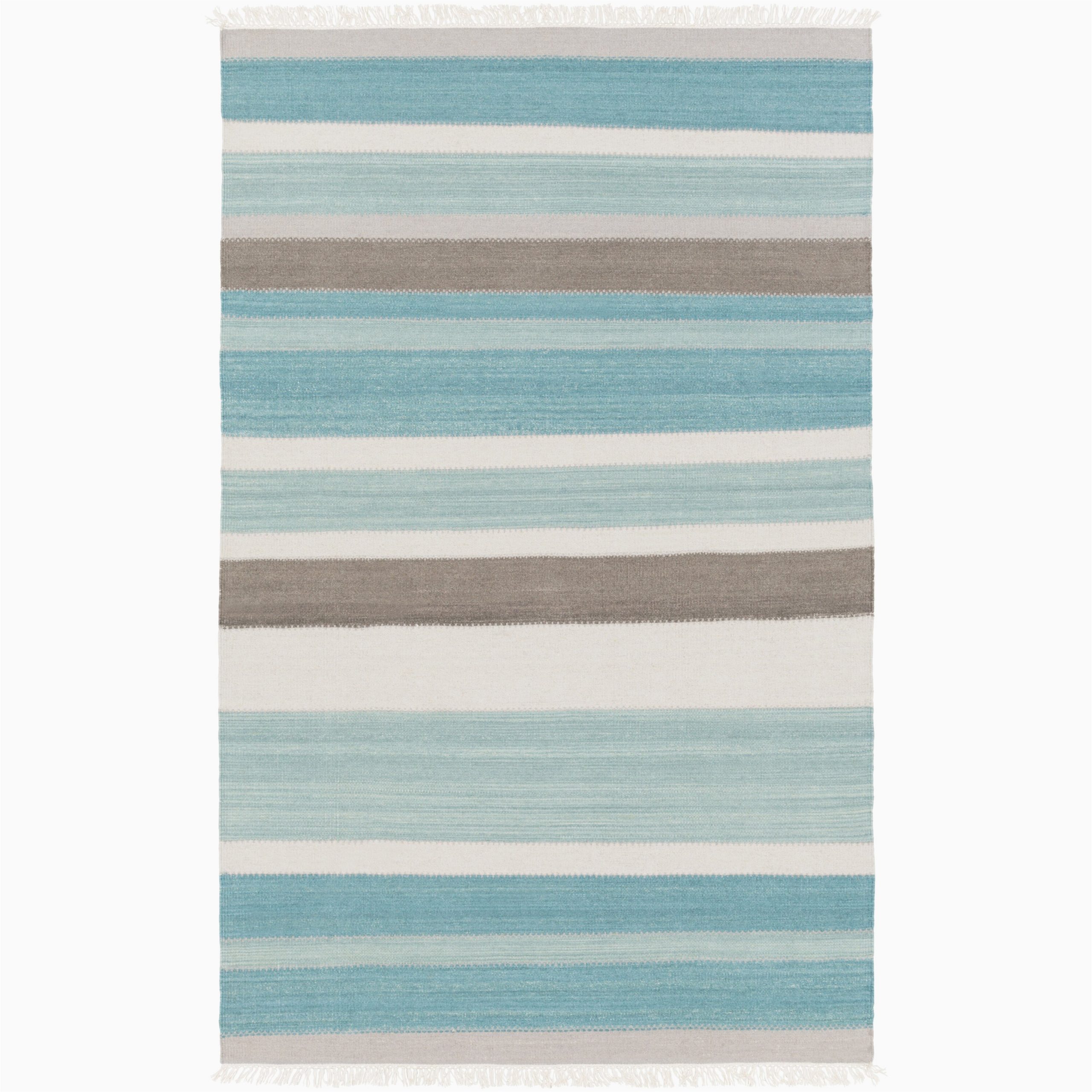 Teal and Gray Bathroom Rugs Beachcrest Home Miguel Teal Light Gray area Rug Reviews