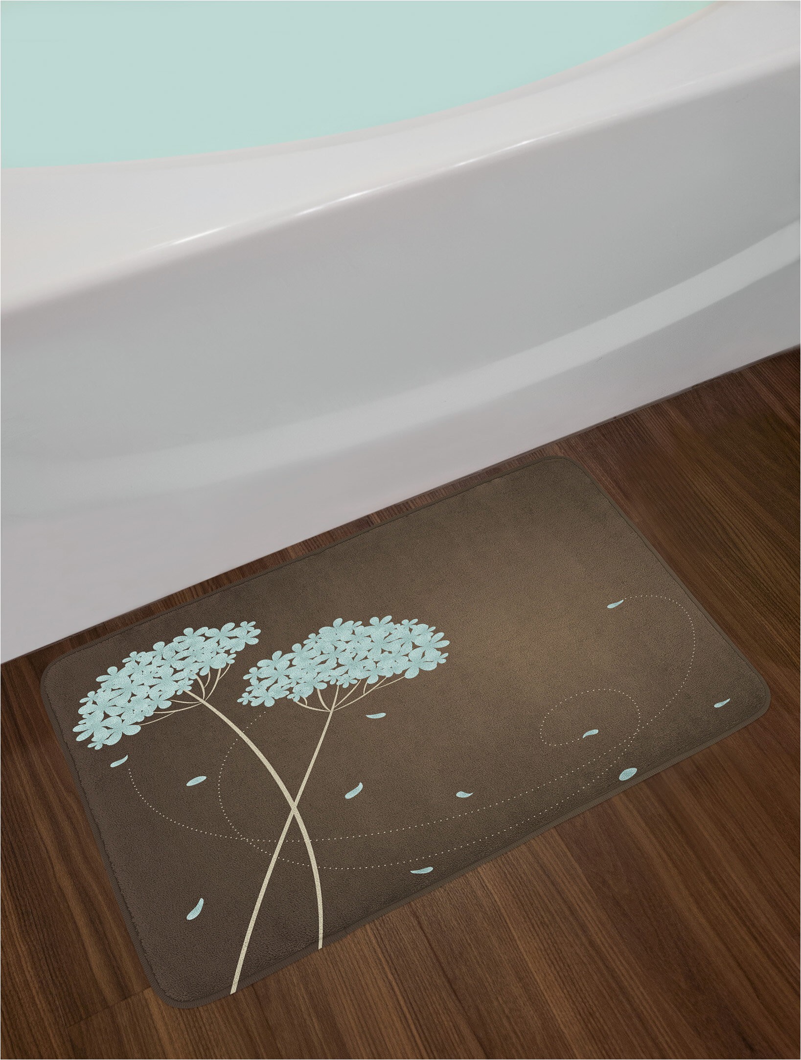 Turquoise and Brown Bathroom Rugs Brown and Blue Bath Rug