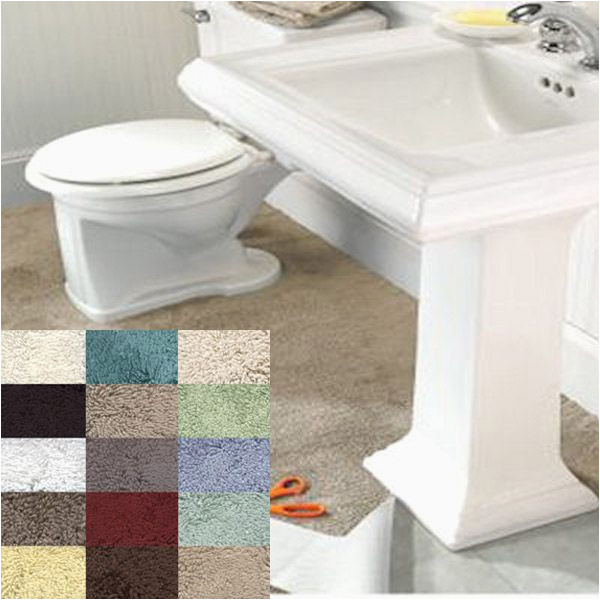 Wall to Wall Bathroom Rug Imperial 5 X 6 solid Color Wall to Wall Bathroom Rug by