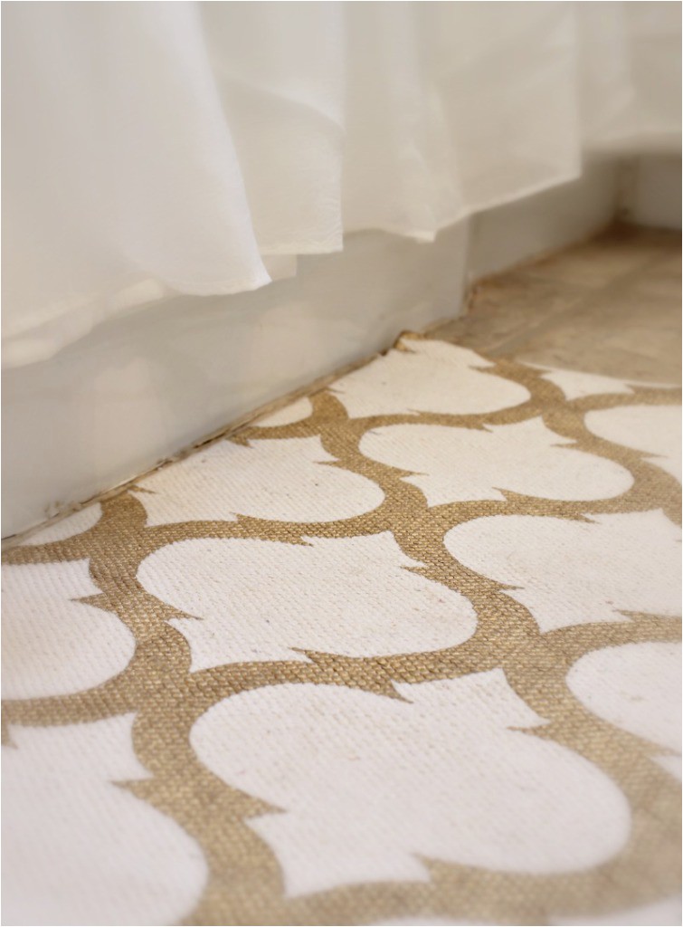 White and Gold Bath Rug Gold Glam Bathroom Makeover