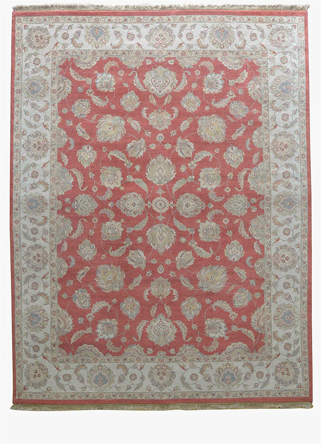 10 Feet by 12 Feet area Rugs Merorug Hand Knotted Nepalese Rug 9 X 12 Rust Color 9 Feet