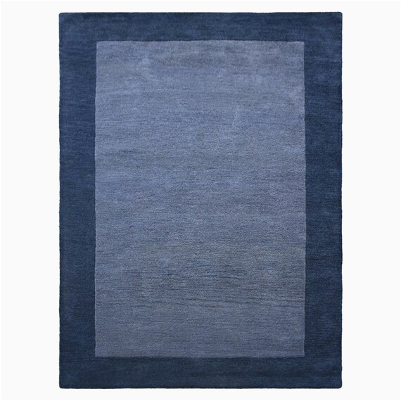 3 X 5 Blue Rug Hand Tufted Wool 3’x5′ area Rug solid Blue Light Blue – Etsy.de