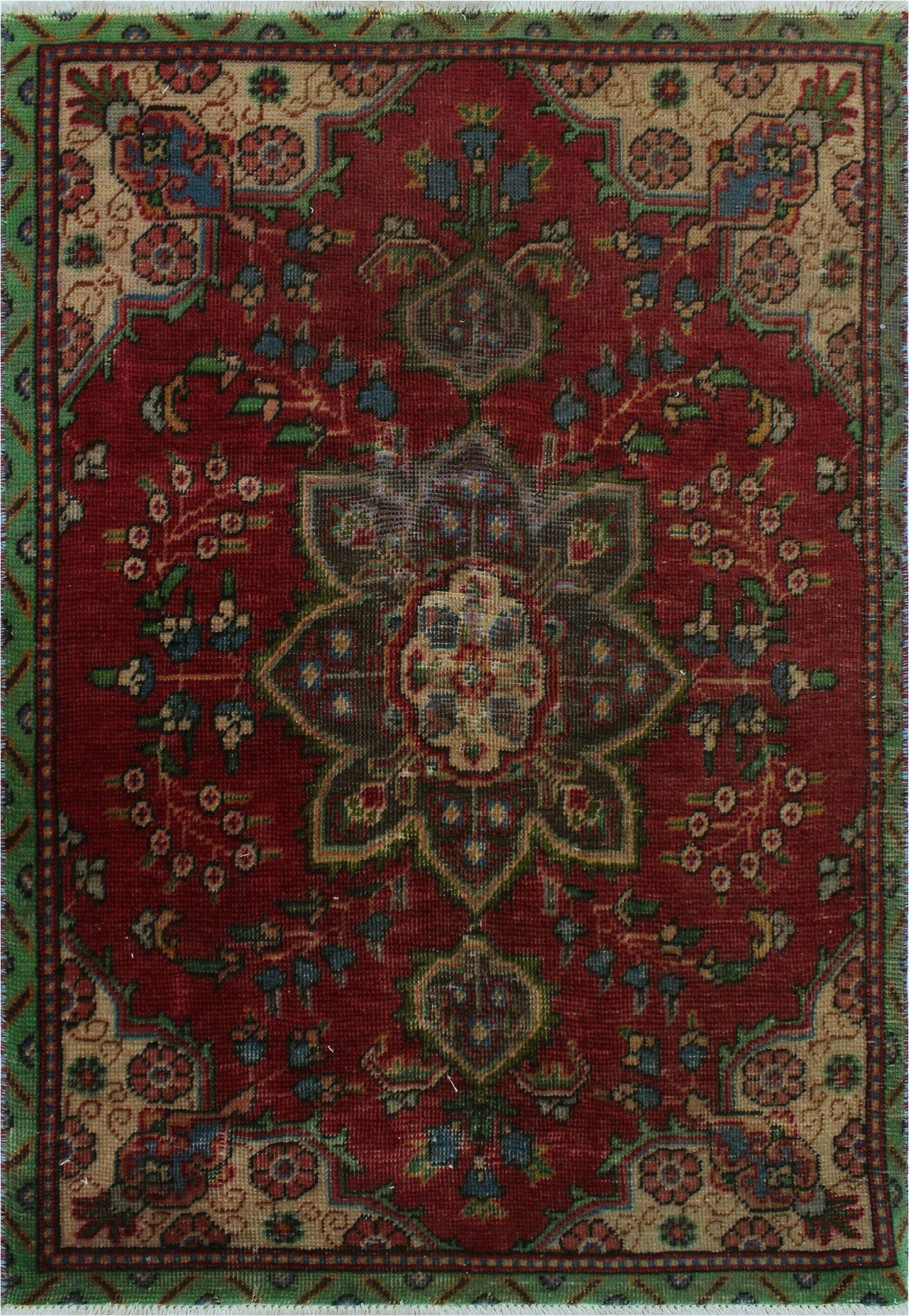 48 X 48 area Rug E Of A Kind Hyacinthe Hand Knotted 3 2" X 4 8" Wool Red area Rug