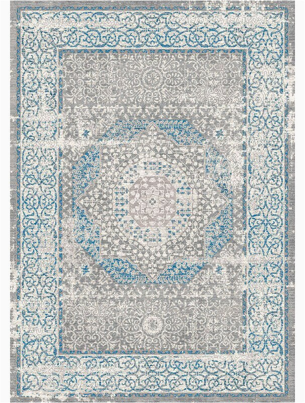8×10 Blue and Gray Rug Goodview oriental 8 X 10 Gray ash Blue ash area Rug