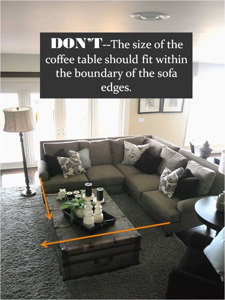 Area Rug Under Coffee Table Only Design Guide How to Style A Sectional sofa