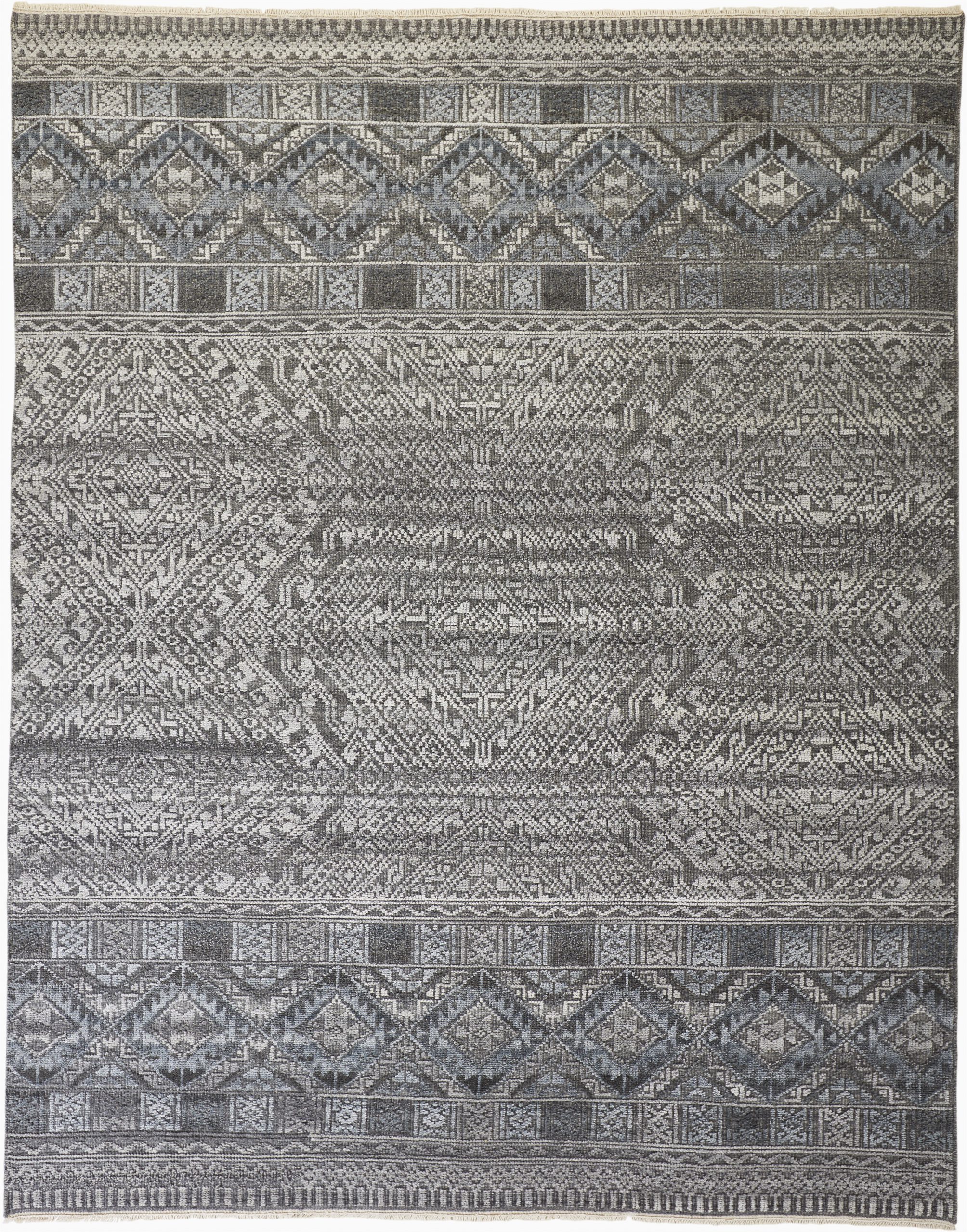 Area Rugs at Ross Dress for Less Kylee Hand Knotted Cotton Wool Gray area Rug