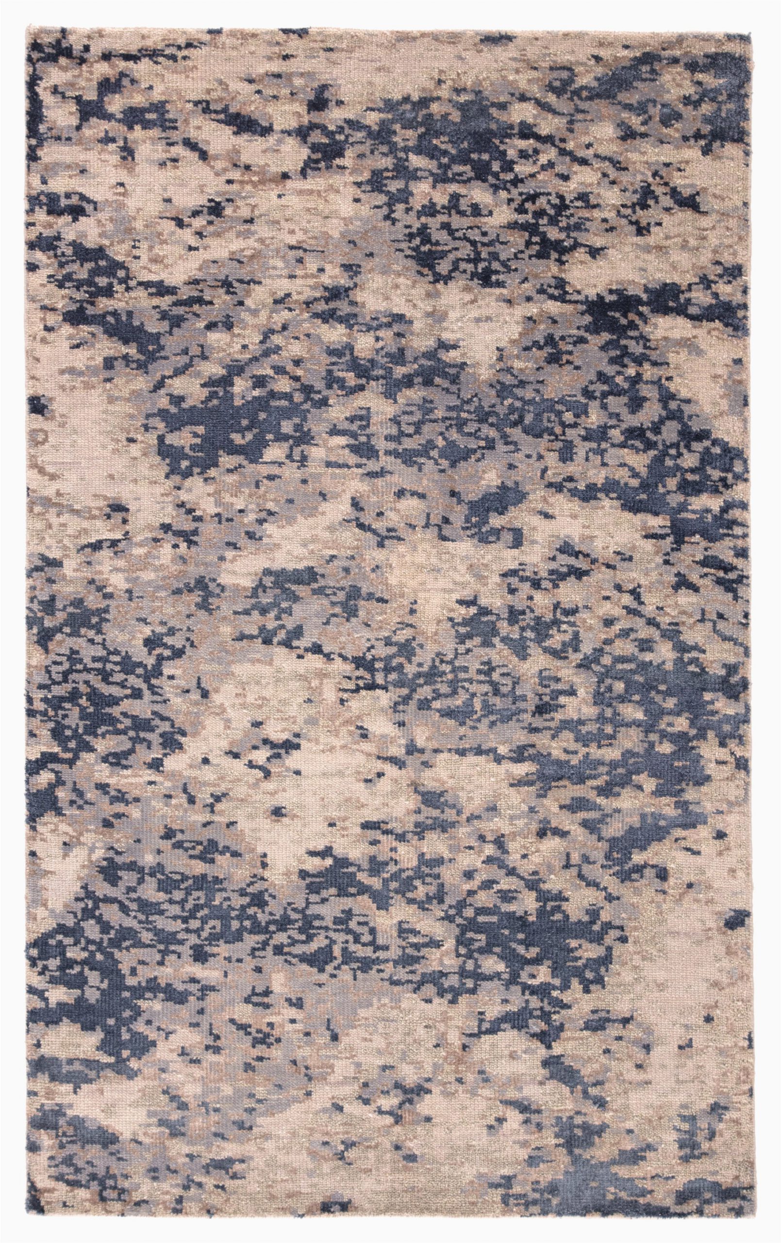 Artisan De Luxe Home area Rugs Kavita Abstract Hand Knotted Blue area Rug