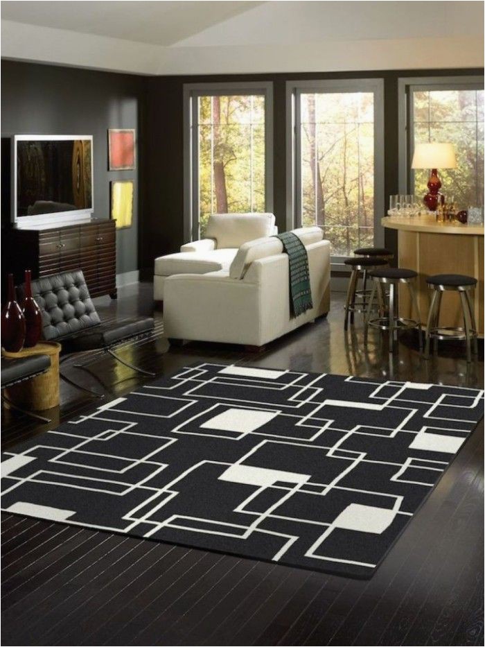 Black area Rugs for Living Room Cheap Black and White area Rug for Living Room Under $ 100