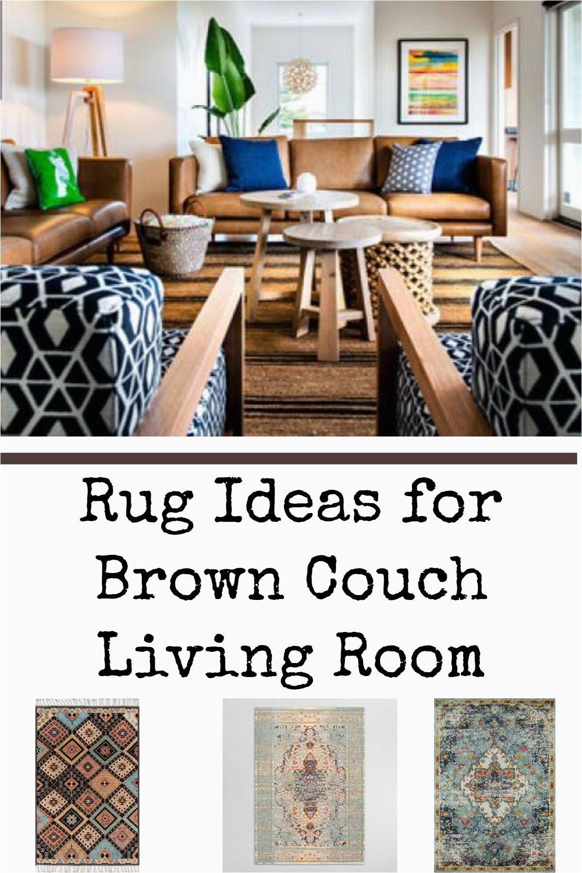 Blue and Brown Living Room Rugs Room Redo Get the Look Midcentury Living Room with Blue