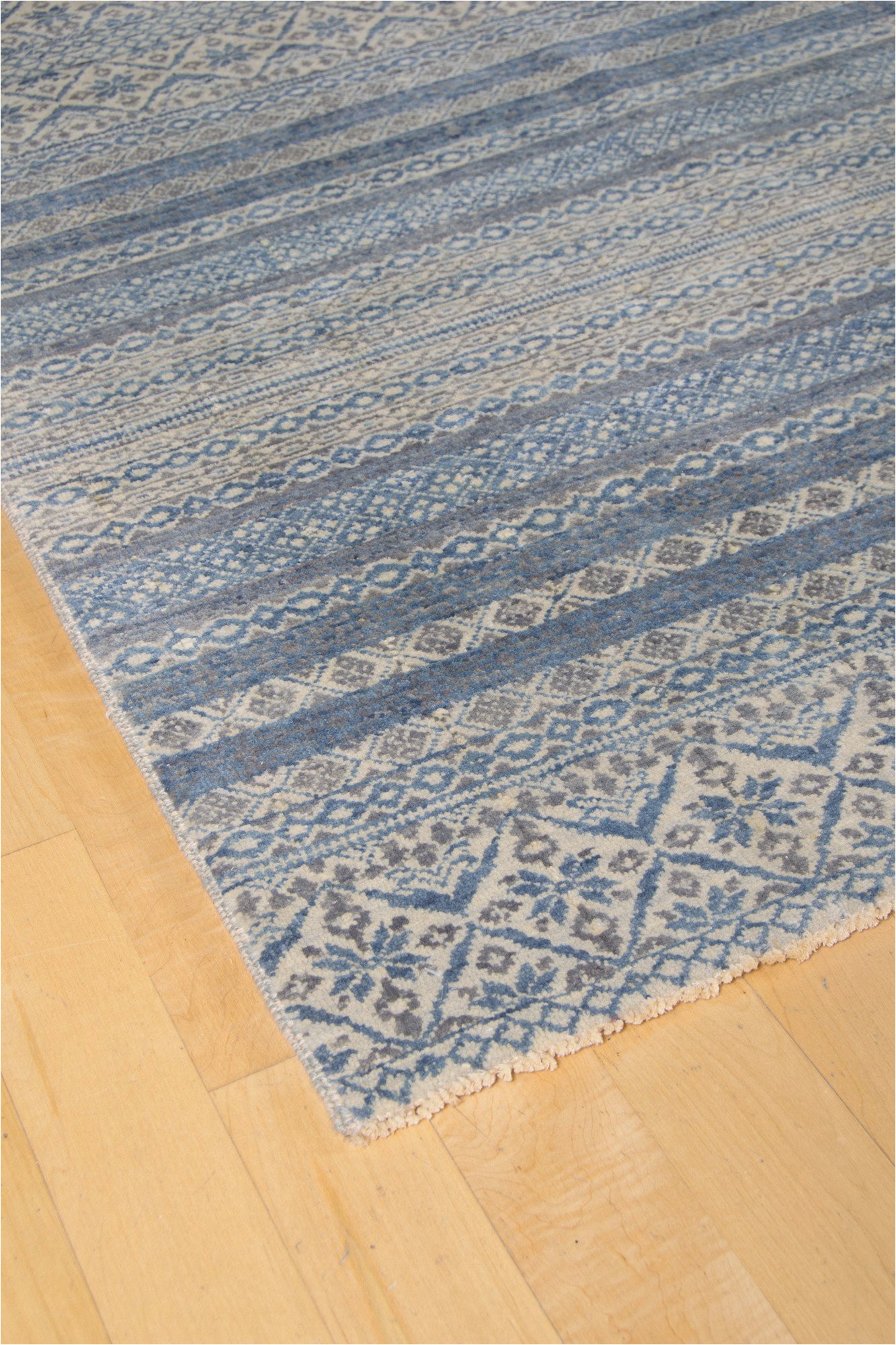 Blue and Gray Striped Rug Blue & Grey Striped Rug 8×10 – the Artisan S Bench