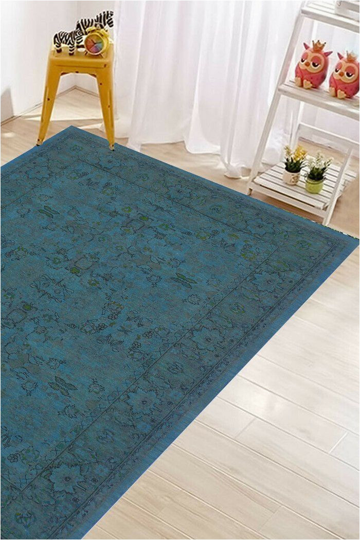 Blue and Green Rug 8 X 10 8 X 10 Green Blue Vintage Overdyed Rug In 2020 Overdyed