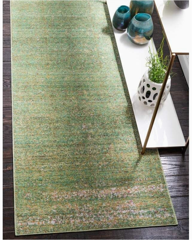 Blue and Green Runner Rug Danbury World Menagerie Looped Hooked Green area Rug Green