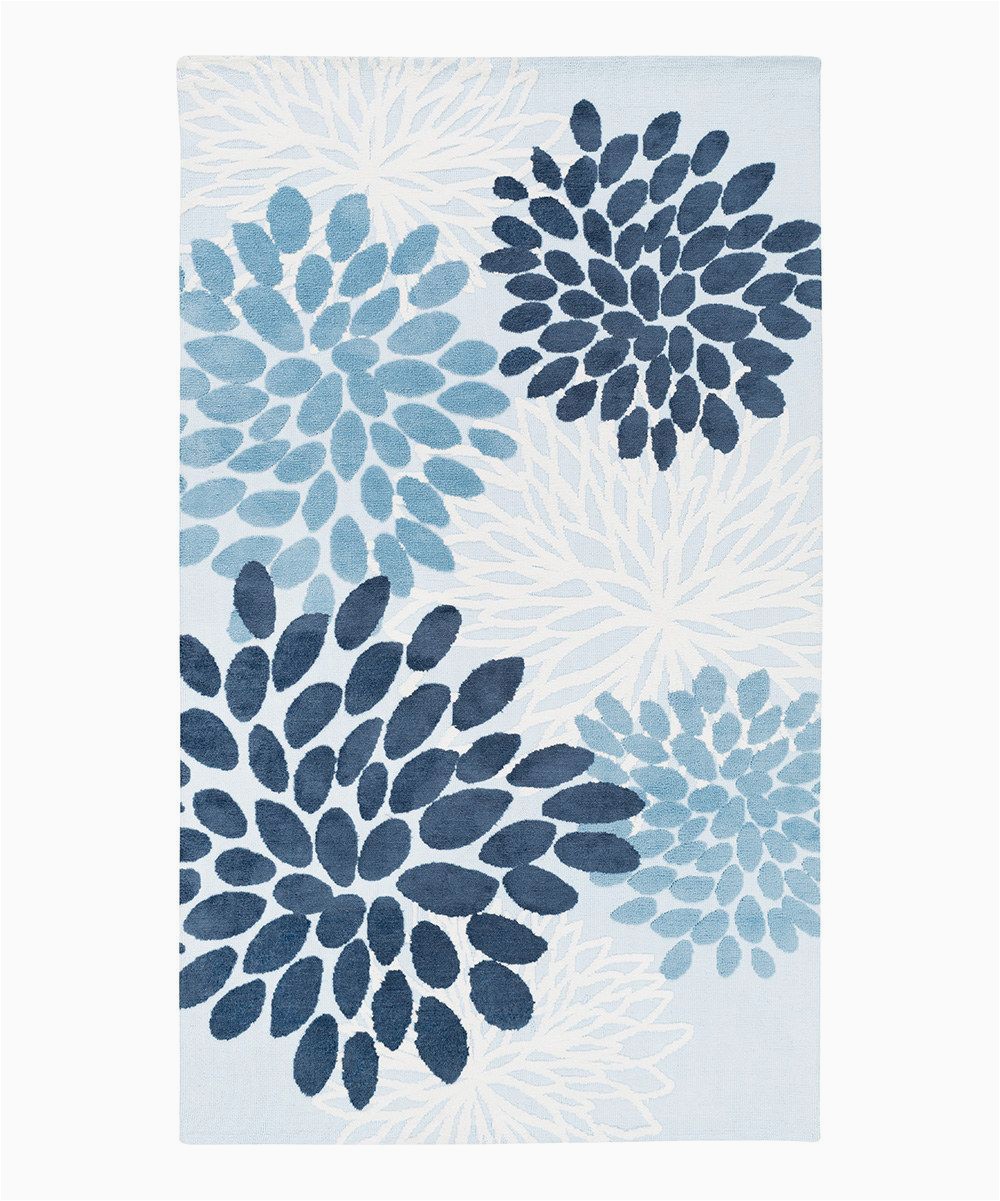 Blue and White Floral Rug Blue & White Floral Rug Zulily