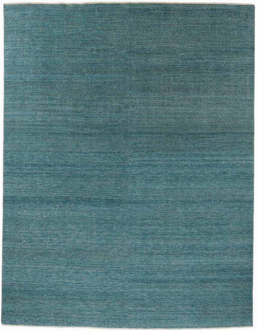 Blue Green Wool Rug Essential Wool Turkish Knotted Modern Green Blue Rug