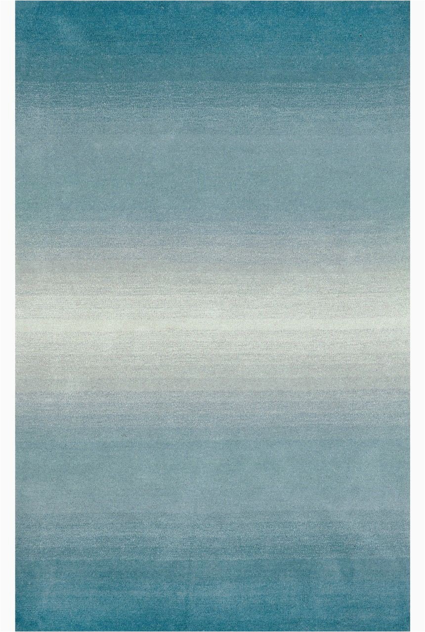 Blue Ombre Rug 8×10 Horizon Aqua Ombre Wool Rug In 2020
