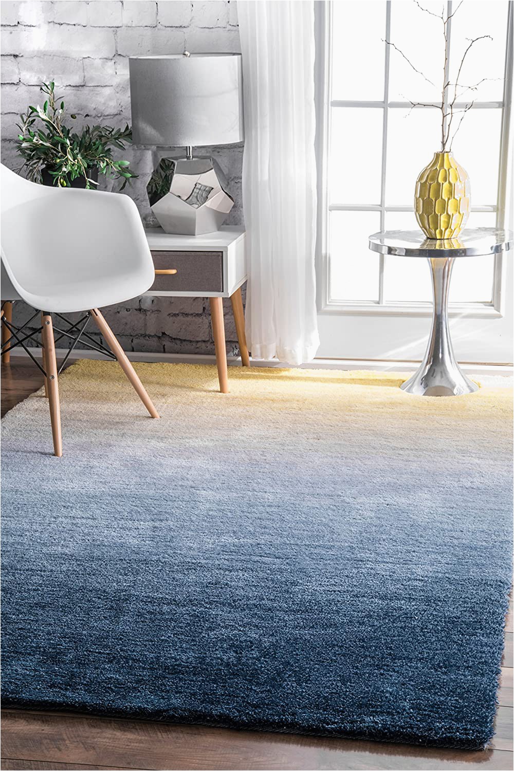 Blue Ombre Rug 8×10 Nuloom Hand Tufted Ombre Shag Rug 8 X 10 Navy
