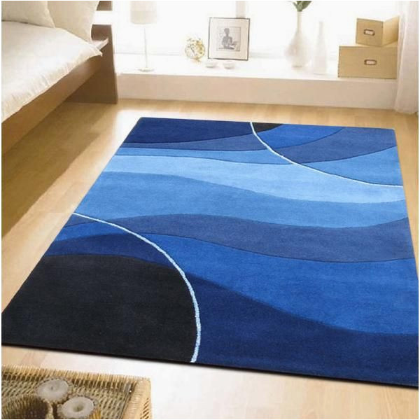 Blue Rug for Boys Room Multi-blue Rug… Modern Bedroom Rug, Rugs On Carpet, Modern Bedroom