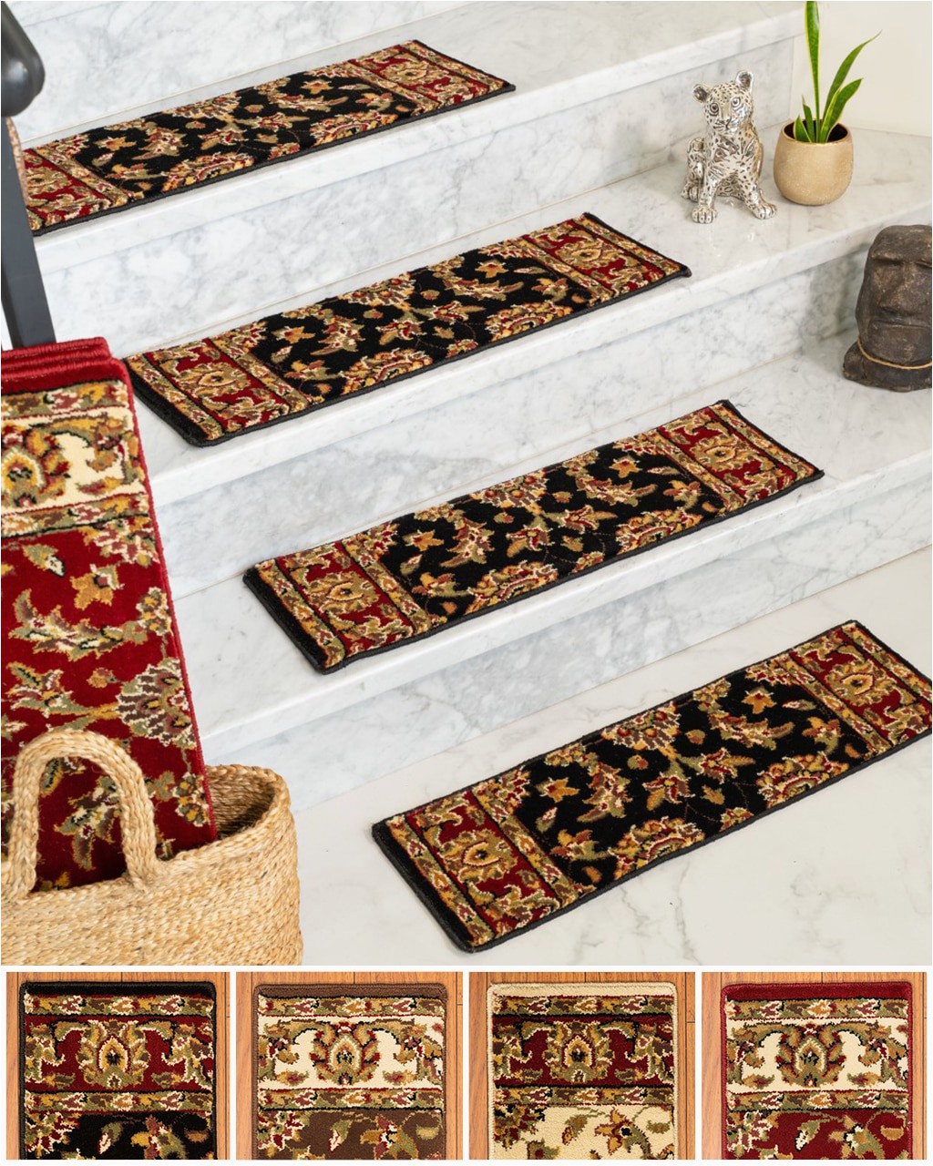 Carpet Tacks for area Rugs "sydney" Polypropylene Handmade Stair Treads Carpet 9"x 29"