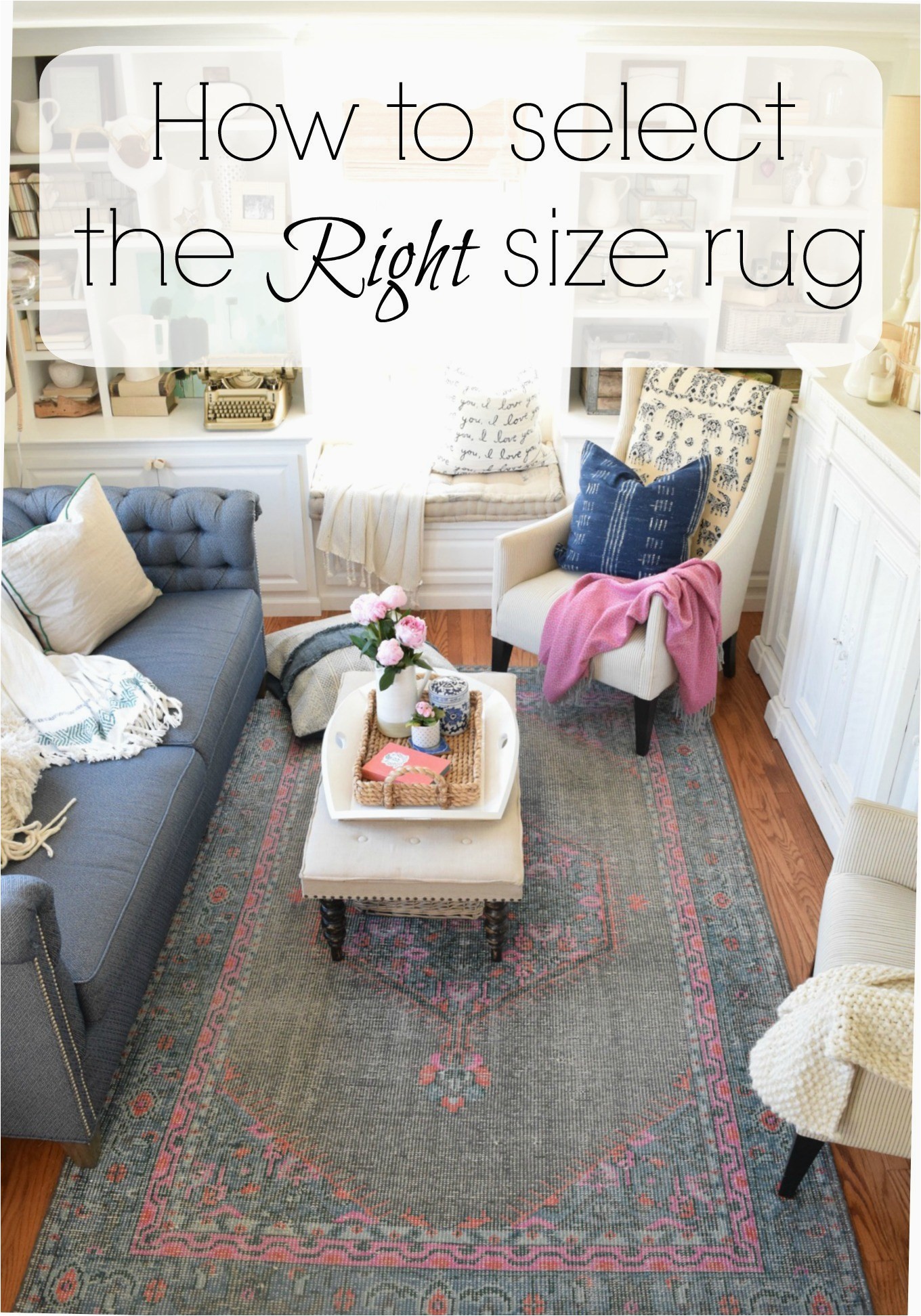 Choosing the Right Size area Rug for Living Room How to Pick the Right Size Rug Nesting with Grace