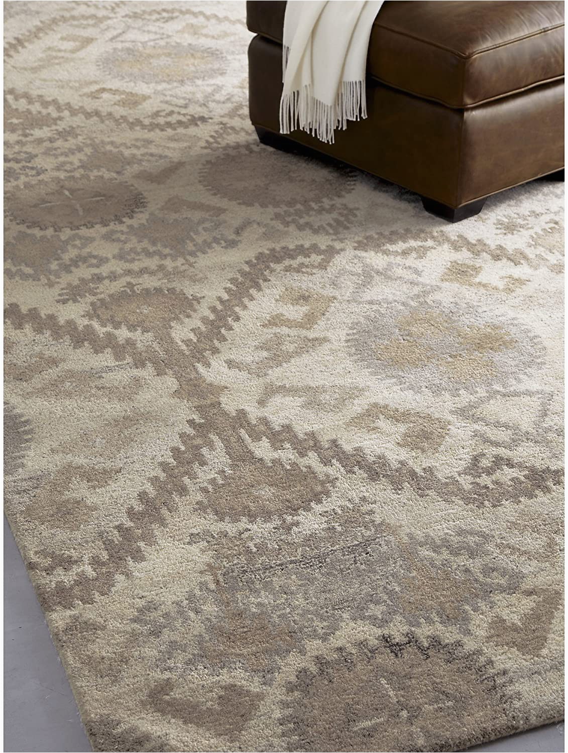 Crate and Barrel 8×10 area Rugs Amazon Crate and Barrel orissa Neutral Traditional