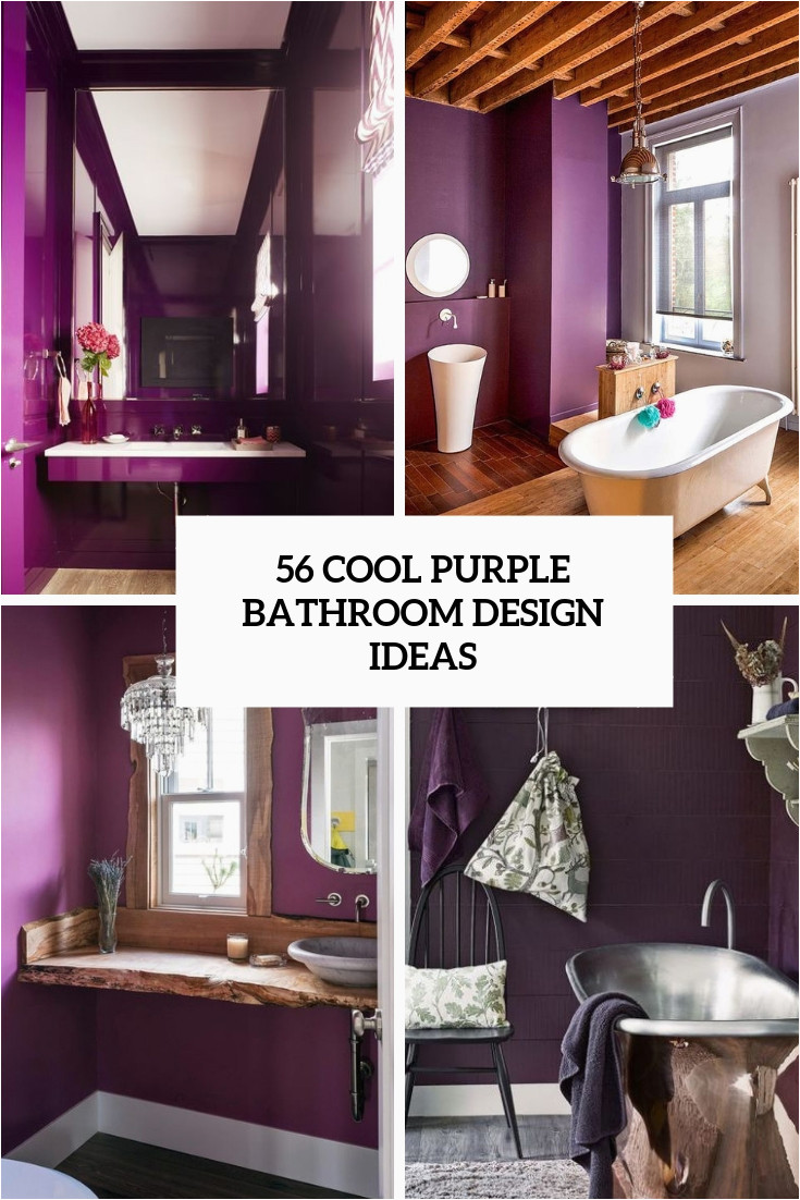Dark Purple Bath Rugs 56 Cool Purple Bathroom Design Ideas Digsdigs