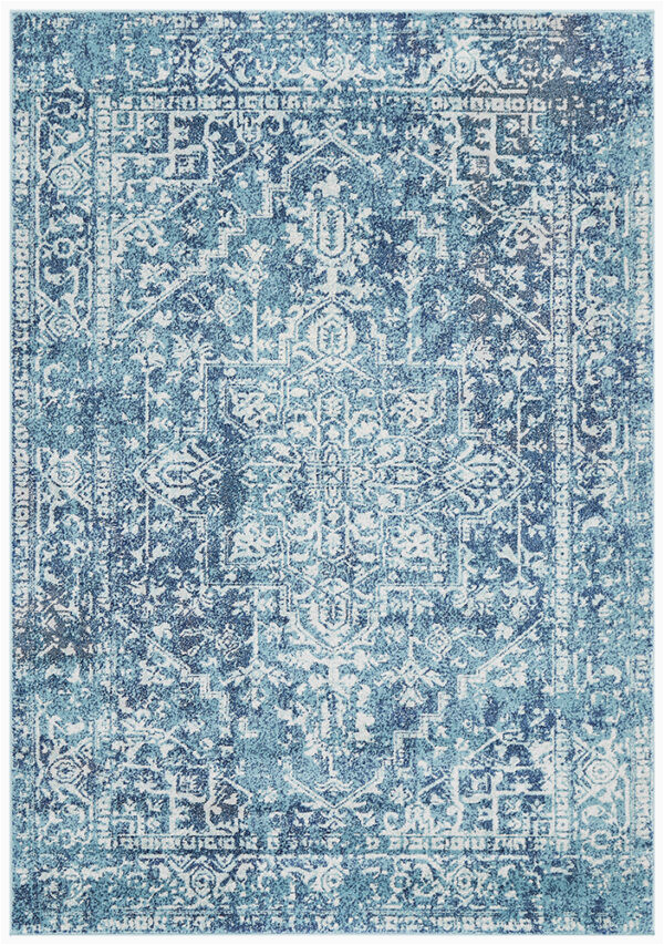 Faded Blue area Rug Faded Blue area Rug Carpet Capers Modern and Traditional