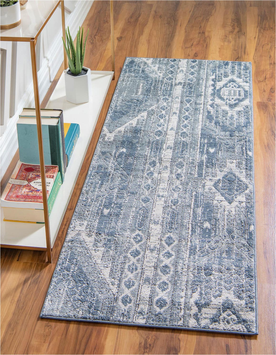 Gray and Blue Runner Rug Blue Gray 2 2 X 6 oregon Runner Rug